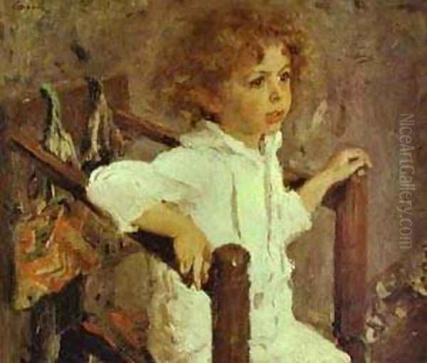 Mika Morozov 1901 Oil Painting by Valentin Aleksandrovich Serov