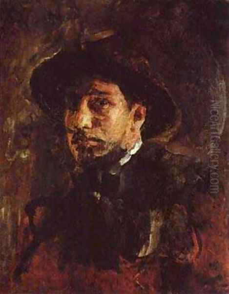 Self Portrait 1885 Oil Painting by Valentin Aleksandrovich Serov