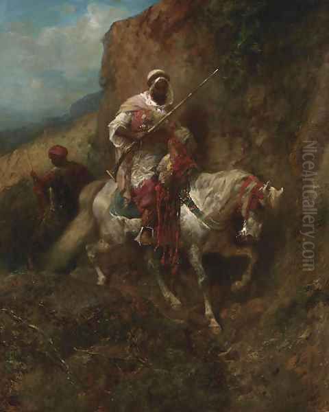 The Warrior Oil Painting by Adolf Schreyer