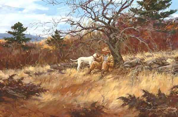 Wild Orchard Oil Painting by John Macallan Swan