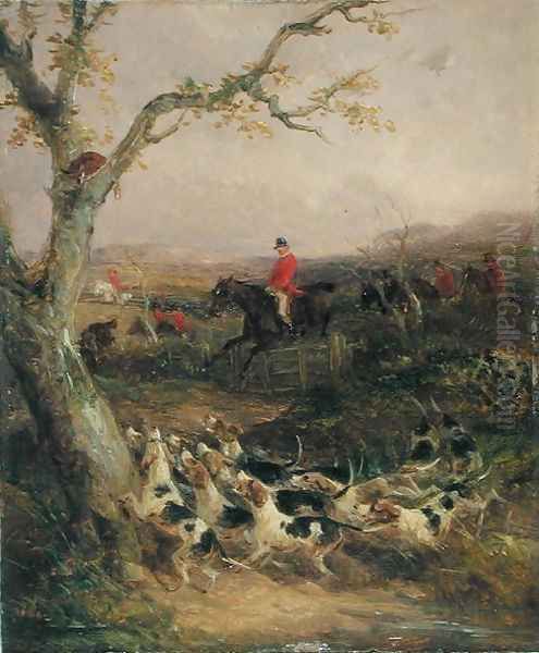 A Southerly Wind and a Cloudy Sky Proclaim it a Hunting Morning Oil Painting by William Joseph Shayer