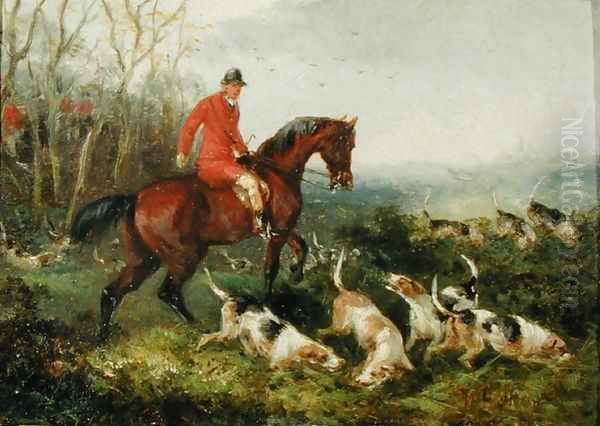 Foxhunting At Cover Oil Painting by William Joseph Shayer