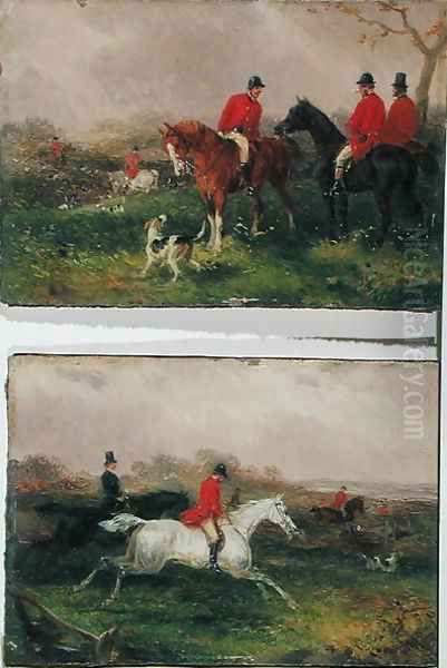 A Southerly Wind and a Cloudy Sky Proclaim it a Hunting Morning 3 Oil Painting by William Joseph Shayer