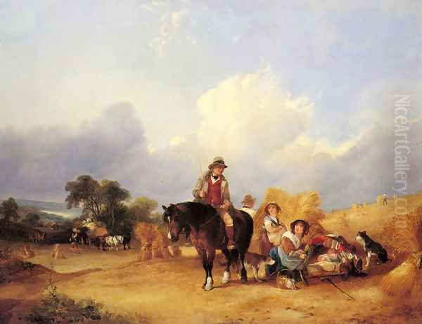 Harvest Time 2 Oil Painting by William Joseph Shayer