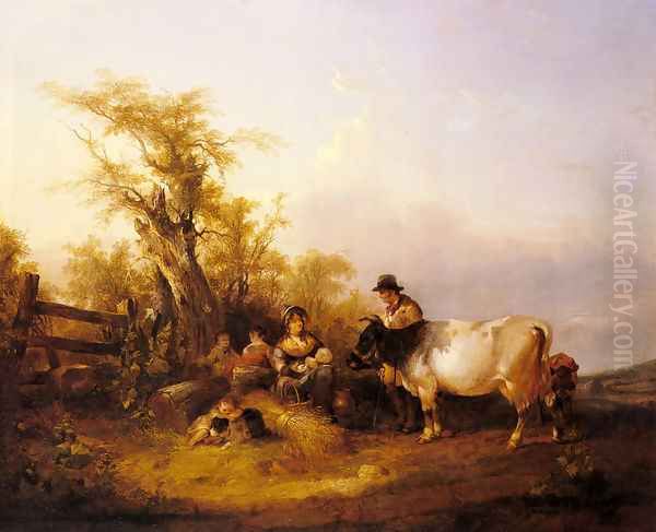 The Road To Market Oil Painting by William Joseph Shayer