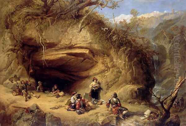 Scene Near Zeldkirch In The Tyrol Oil Painting by William Joseph Shayer