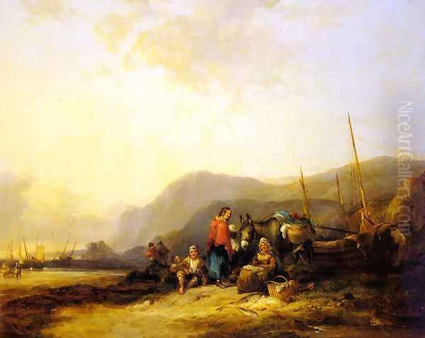 On The Hampshire Coast Oil Painting by William Joseph Shayer