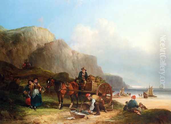 Scene in the Isle of Wight Oil Painting by William Joseph Shayer