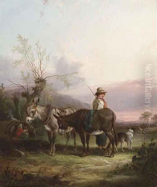 The gypsy encampment 2 Oil Painting by William Joseph Shayer