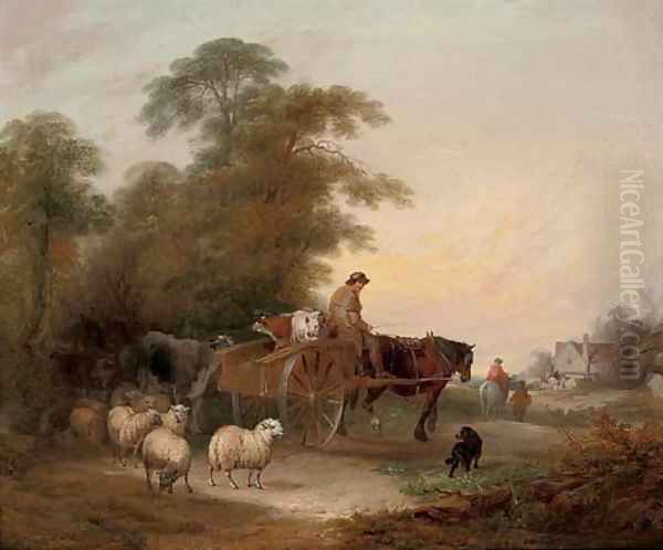 On the way to market Oil Painting by William Joseph Shayer