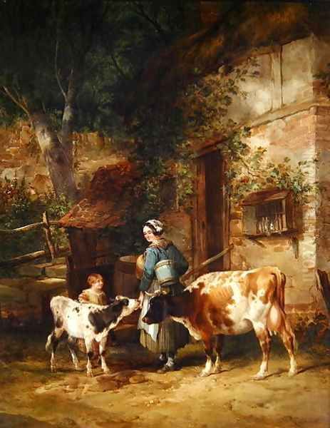 The Milkmaid Oil Painting by William Joseph Shayer