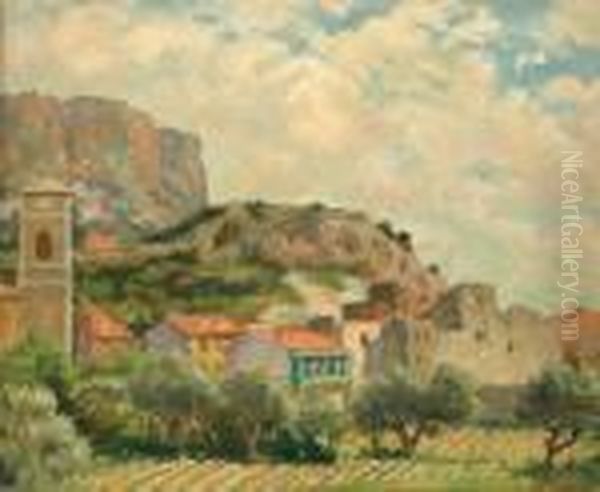 French Landscape Oil Painting by Bonny Rupert