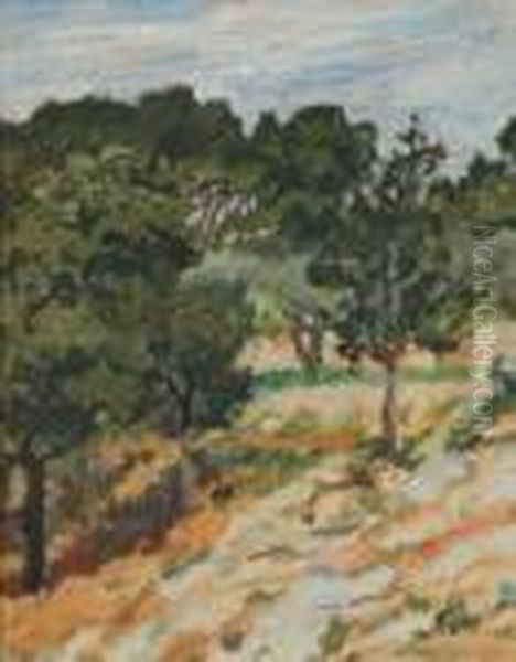 Bunny Provence Landscape Oil Painting by Bonny Rupert