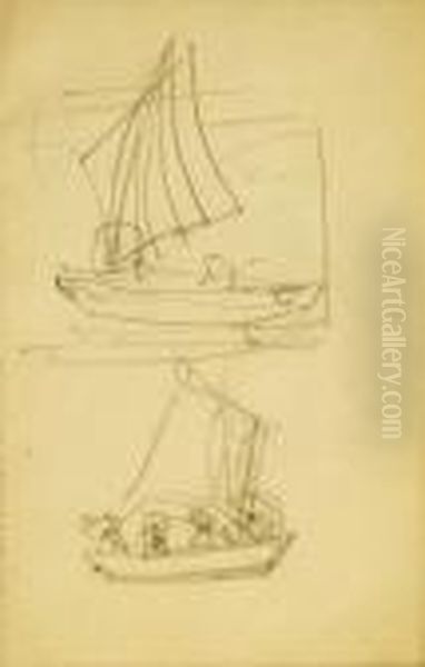 Bunny Boat Studies For Last Fine Days Royan by Bonny Rupert