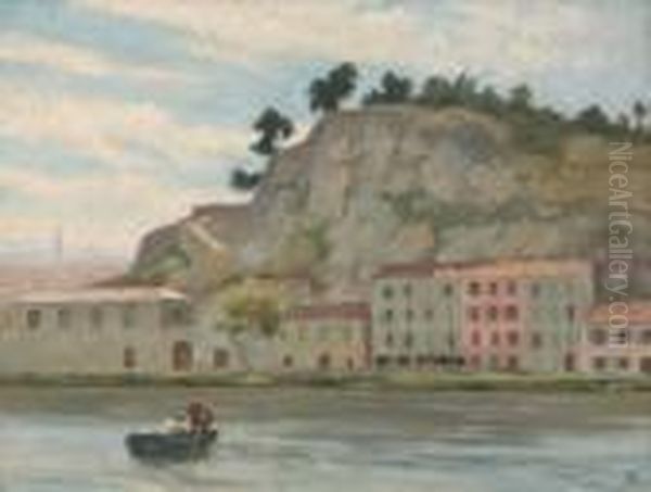 Cliffs At Avignon Oil Painting by Bonny Rupert