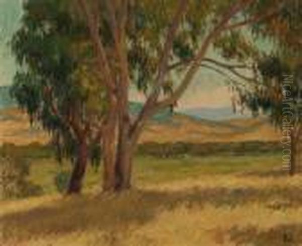 Trees Near Tintaldra Oil Painting by Bonny Rupert