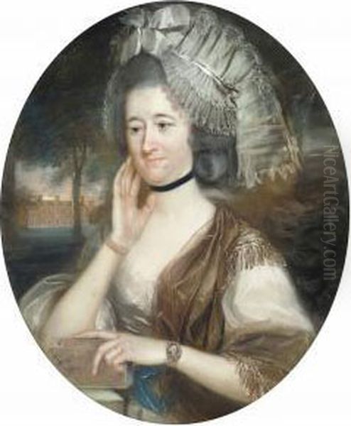 Portrait Of Lady Hill Oil Painting by John Russell