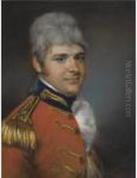 Portrait Of Captain Benjamin Sydenham (1777-1828) Oil Painting by John Russell