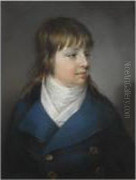 Portrait Of A Boy Oil Painting by John Russell