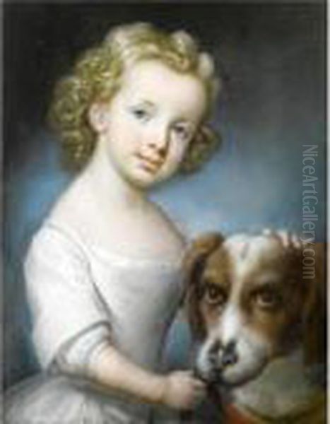 Portrait Of General Morrison As A Child Oil Painting by John Russell