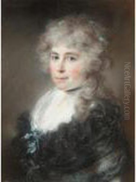 Portrait Of A Lady Oil Painting by John Russell