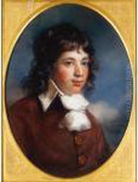 Portrait Of De Lynes Gregory As A Boy Oil Painting by John Russell