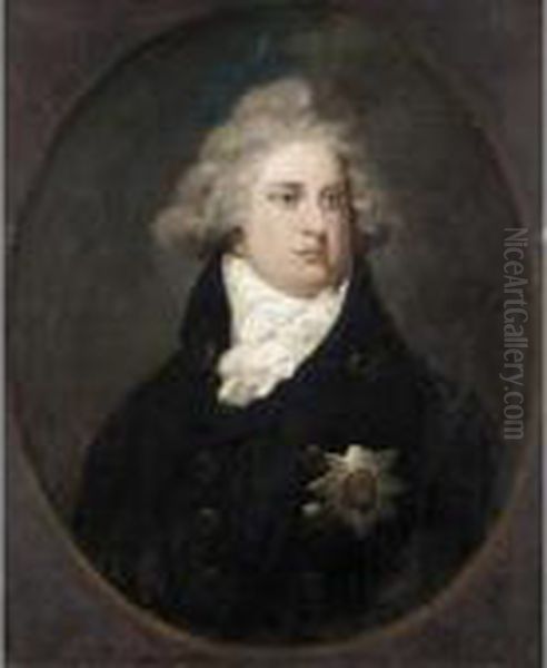 Portrait Of George Iv Oil Painting by John Russell