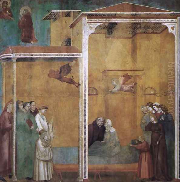 Legend of St Francis 27. Confession of a Woman Raised from the Dead Oil Painting by Master of Saint Cecilia