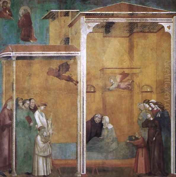 Legend of St Francis 27. Confession of a Woman Raised from the Dead 2 Oil Painting by Master of Saint Cecilia