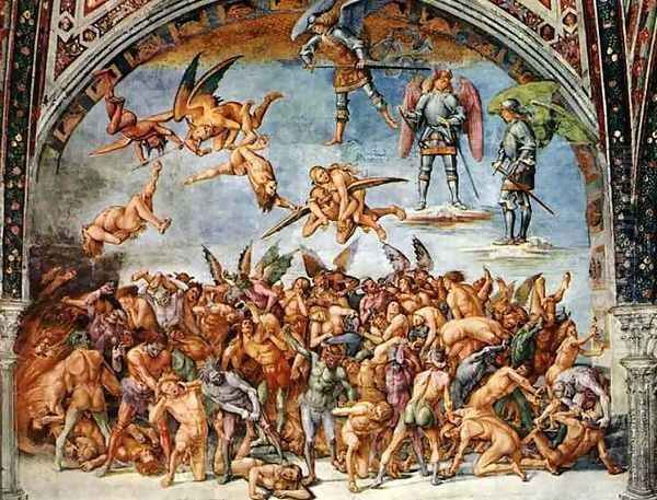 Hell Oil Painting by Luca Signorelli