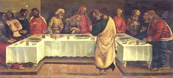 Predella Panel Last Supper Oil Painting by Luca Signorelli