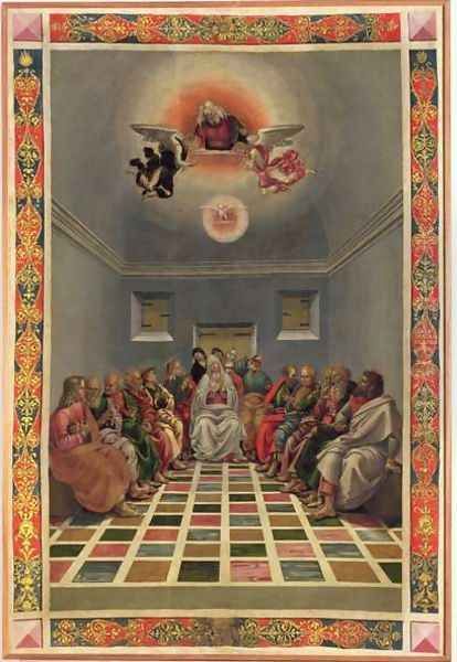 The Descent of the Holy Ghost Oil Painting by Luca Signorelli