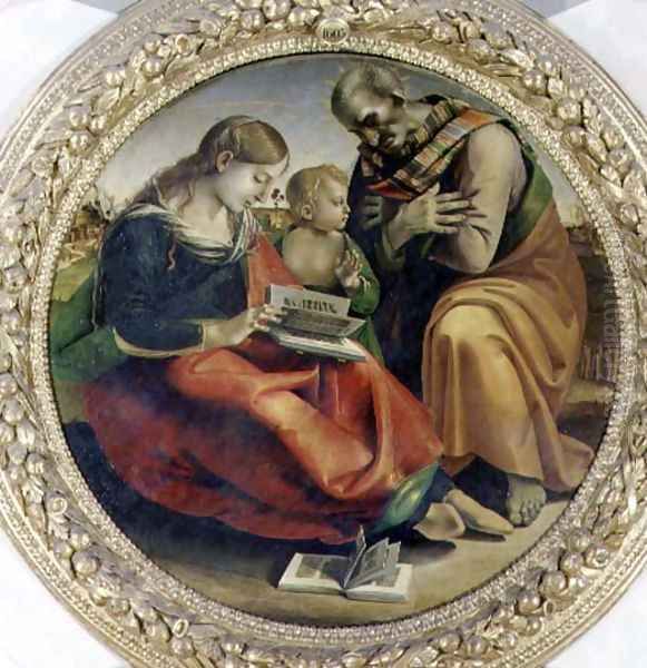 The Holy Family, c.1485 Oil Painting by Luca Signorelli