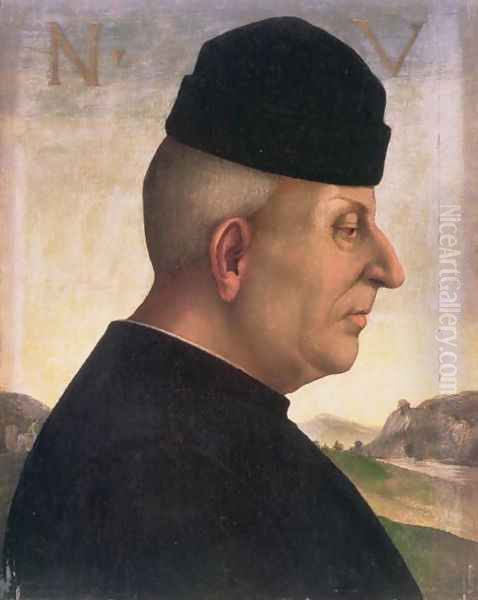 Portrait of Niccolo Vitelli 1414-86 Oil Painting by Luca Signorelli