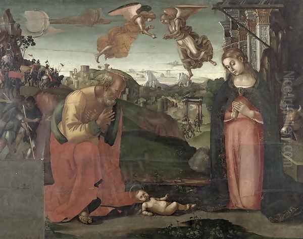 Nativity, 1667 Oil Painting by Luca Signorelli