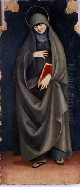 St. Clare, c.1515-20 Oil Painting by Luca Signorelli