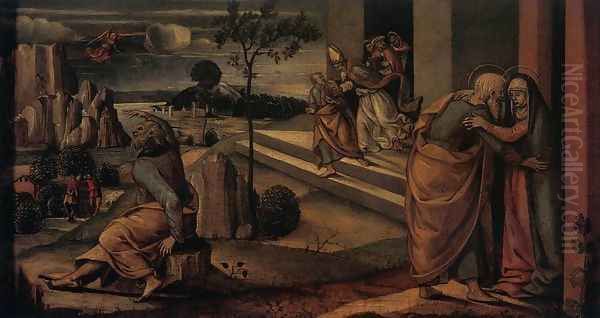 Scenes from the Lives of Joachim and Anne Oil Painting by Luca Signorelli