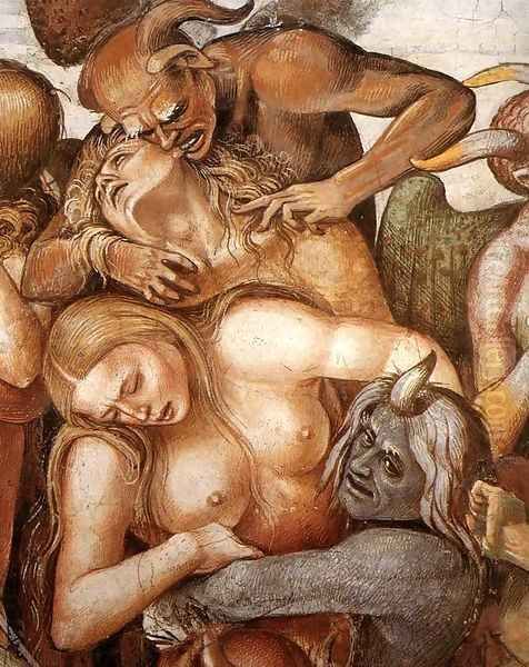 The Damned (detail) 2 Oil Painting by Luca Signorelli