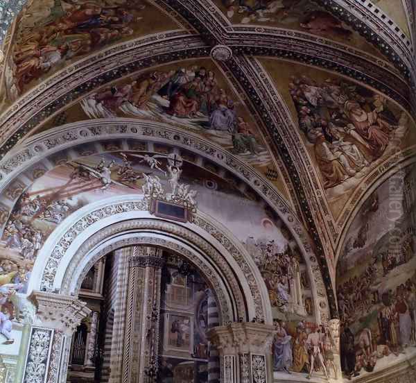 View of the Frescoes in the Chapel of San Brizio Oil Painting by Luca Signorelli