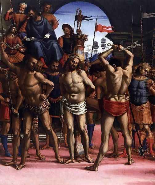 Flagellation Oil Painting by Luca Signorelli