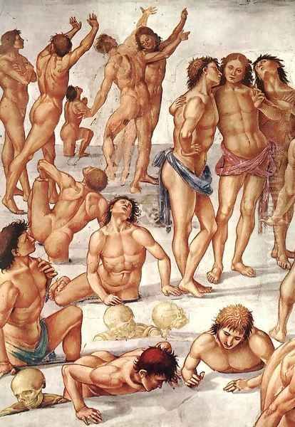 Resurrection of the Flesh (detail) Oil Painting by Luca Signorelli