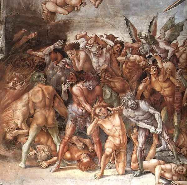 The Damned (detail) Oil Painting by Luca Signorelli