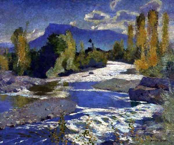 A River in the Dauphine, Afternoon, 1932 Oil Painting by Adrian Scott Stokes