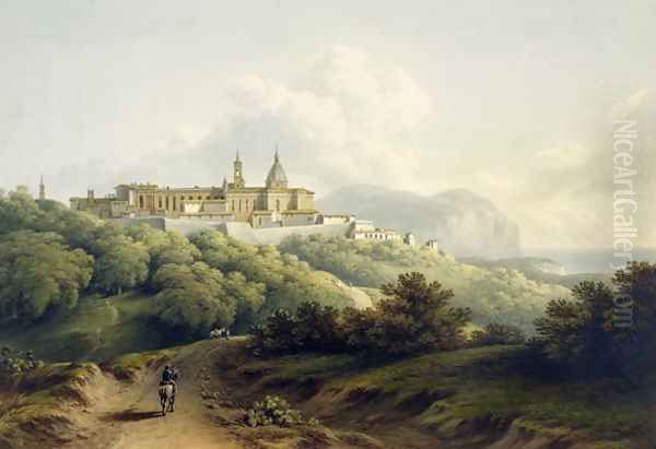 Chiesa della Santa Casa, Loreto, 1806 Oil Painting by John Warwick Smith