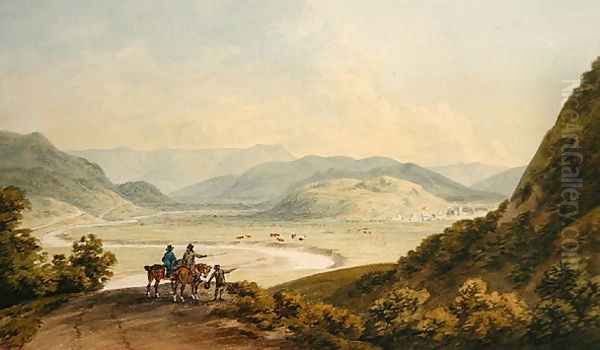 Llangollen Oil Painting by John Warwick Smith