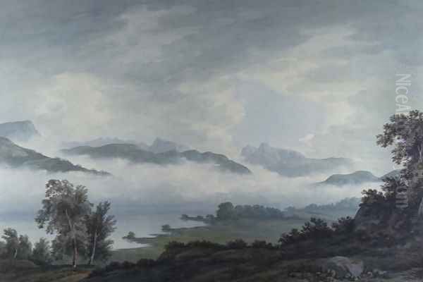 Windermere Oil Painting by John Warwick Smith