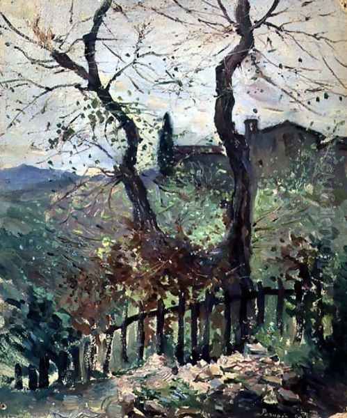 Perugia, Umbria, 1894 Oil Painting by Konstantin Andreevic Somov