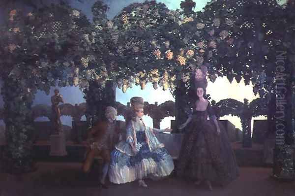 The Evening, 1900-02 Oil Painting by Konstantin Andreevic Somov