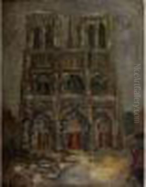 Notre-dame Oil Painting by Issachar ber Ryback