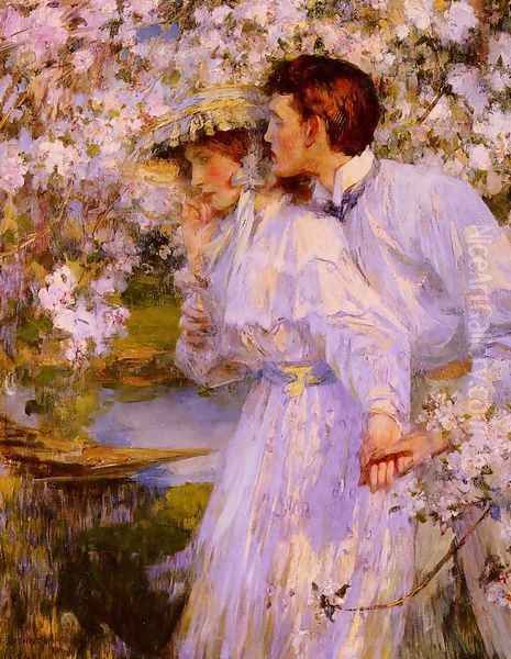 In The Springtime Oil Painting by James Jebusa Shannon